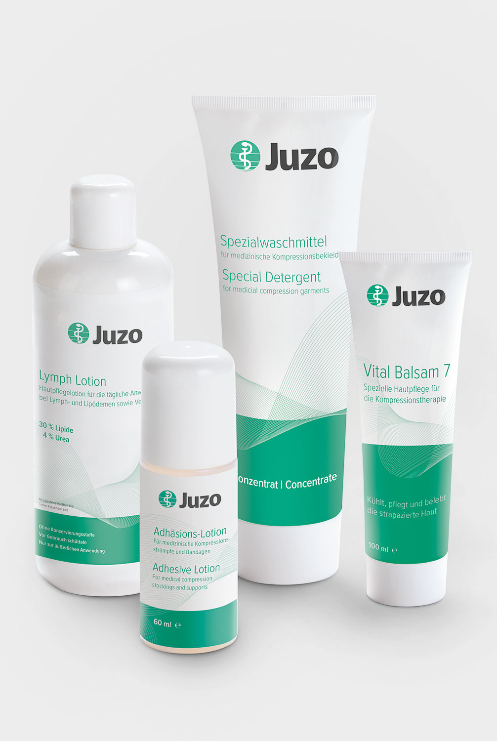 Juzo skincare products and compression garments