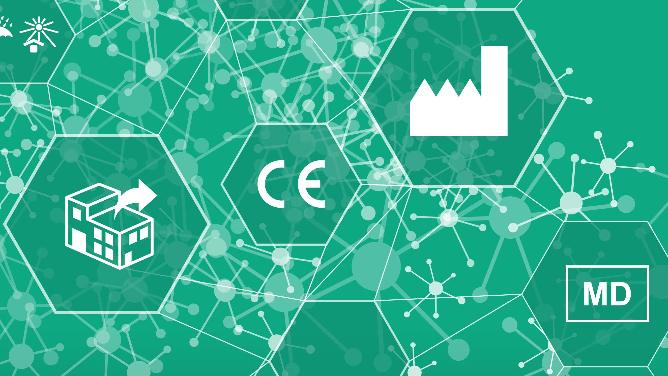 Green background, with various white symbols in the foreground Green background, with various white symbols in the foreground