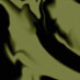 Couleur Pure Olive Batik noir Échantillon avec motif Batik vert olive-noir