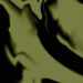 Colour box with olive green-black batik pattern