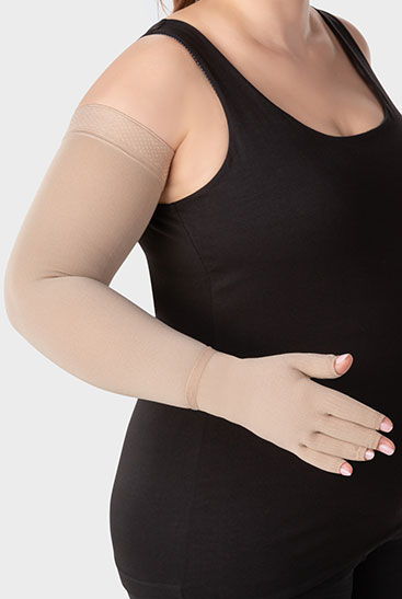 5th product image sleeve with gauntlet (two-part) Juzo Classic Seamless sleeve with gauntlet (two-part)