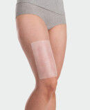 Juzo ScarPad, application on the thigh Juzo ScarPad, application on the thigh