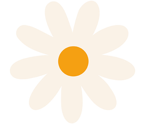 Juzo iron-on patch flower power Juzo iron-on patch flower power